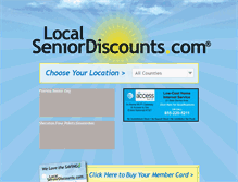 Tablet Screenshot of localseniordiscounts.com